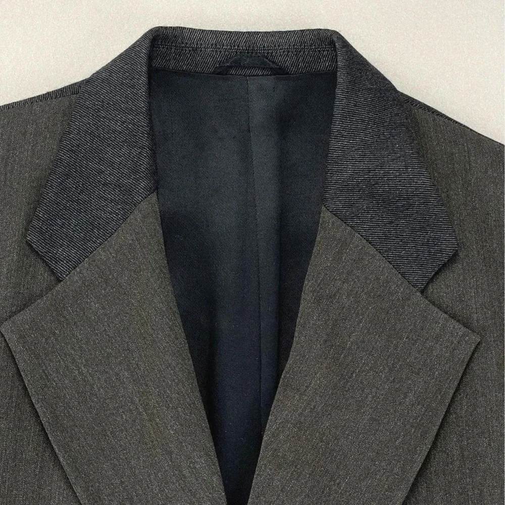 Marithe Francois Girbaud Blazer Mens 42? Wool‎ Momentodue Double Breasted Jacket